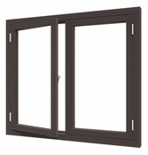 Douglas Steellook Vleugelraam dubbel 145x131cm Zwart gespoten (incl. glas)