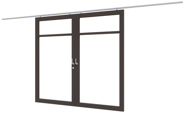 Douglas Steellook Schuifdeur Dubbel 240x227cm - Incl. Rail