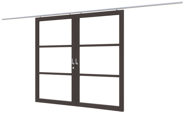 Douglas Steellook Schuifdeur Dubbel 240x227cm - Incl. Rail