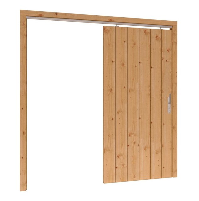 Douglas Opgeklampte Schuifdeur incl. kozijn en hang & sluitwerk Douglas Opgeklampte Schuifdeur incl. kozijn en hang & sluitwerk