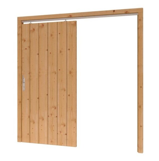 Douglas Opgeklampte Schuifdeur incl. kozijn en hang & sluitwerk Douglas Opgeklampte Schuifdeur incl. kozijn en hang & sluitwerk