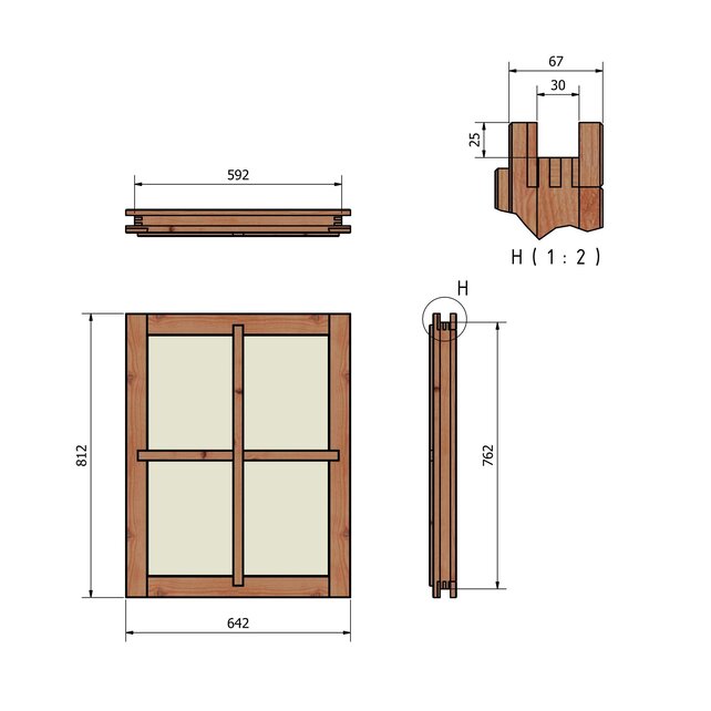 Douglas Vastraam 64x81cm