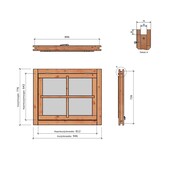 Douglas Uitzetraam 95x78cm