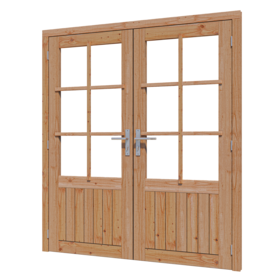 Douglas Paneel/Glasdeur dubbel 180x201cm