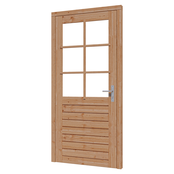 Douglas Stapeldorpeldeur Deluxe Enkel 106x219cm - Incl. dubbel glas