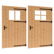 Douglas opgeklampte deur enkel met raam 133x220cm XL excl h&s Douglas opgeklampte deur enkel met raam 133x220cm XL excl h&s