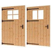 Douglas opgeklampte deur enkel met raam 133x220cm XL excl h&s Douglas opgeklampte deur enkel met raam 133x220cm XL excl h&s