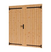 Douglas opgeklampte deur dubbel 169x202cm excl h&s