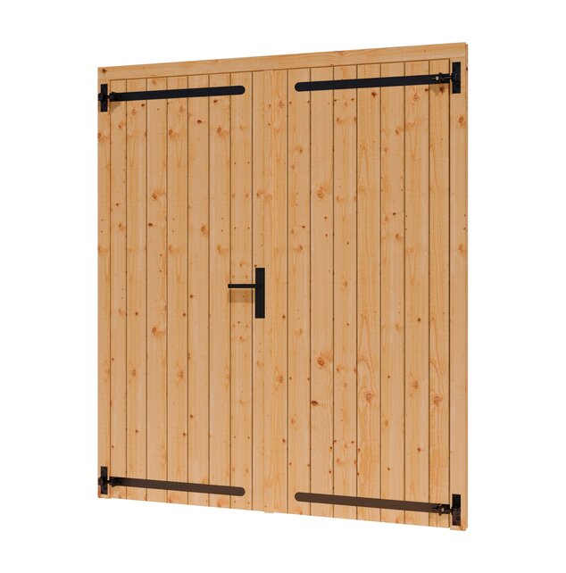 Douglas opgeklampte deur dubbel 169x202cm excl h&s