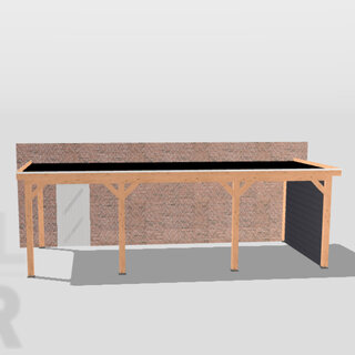 Overkapping aan huis - 800x350cm