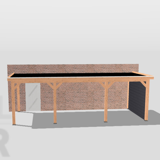 Overkapping aan huis - 800x350cm