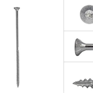 Spaanplaatschroeven 6 x 100 mm 100 stuks