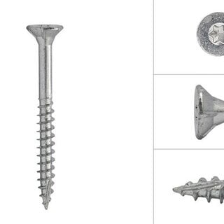 Spaanplaatschroeven 6 x 50 mm 100 stuks