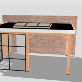 Overkapping aan huis 500x400