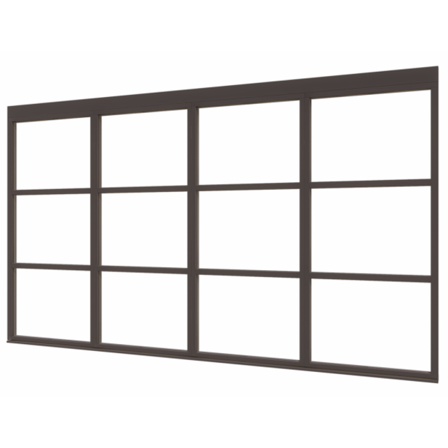 Douglas Steellook Glaswand  (viervoudig)