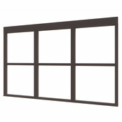 Douglas Steellook Glaswand  (drievoudig)