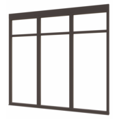 Douglas Steellook Glaswand  (drievoudig)