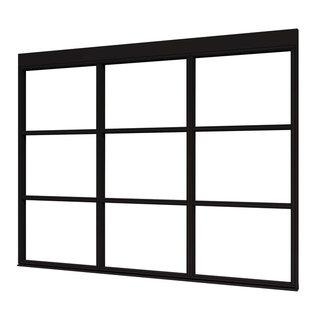 Douglas Steellook Glaswand  (drievoudig)