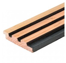 Douglas 25x133 - Triple Rhombus zwart/douglas