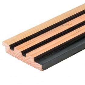 Douglas 25x133 - Triple Rhombus zwart/douglas