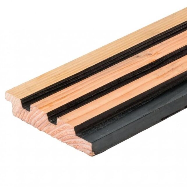 Douglas 25x133 - Triple Rhombus zwart/douglas