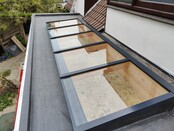 Lichtstraat Lessenaarsdak (frame Douglas onbehandeld)