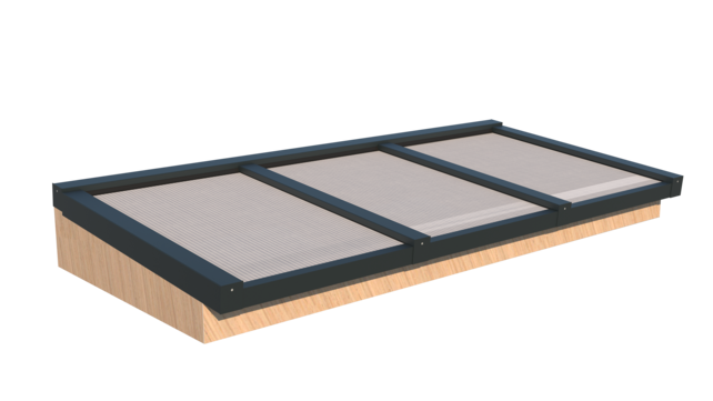 Lichtstraat Lessenaarsdak (frame Douglas onbehandeld)