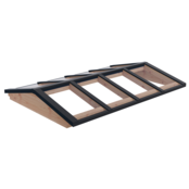 Lichtstraat Zadeldak (frame Douglas onbehandeld)