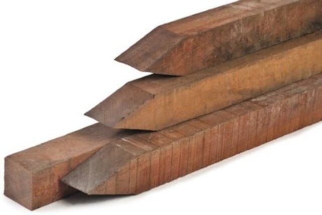 Hardhout 60 x 60 mm Hardhout 60 x 60 mm