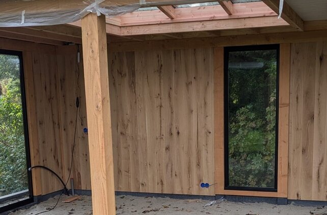 Eiken Halfhoutsrabat 19 x 170 mm Eiken Halfhoutsrabat 19 x 170 mm