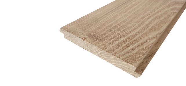 Eiken Halfhoutsrabat 19 x 170 mm Eiken Halfhoutsrabat 19 x 170 mm