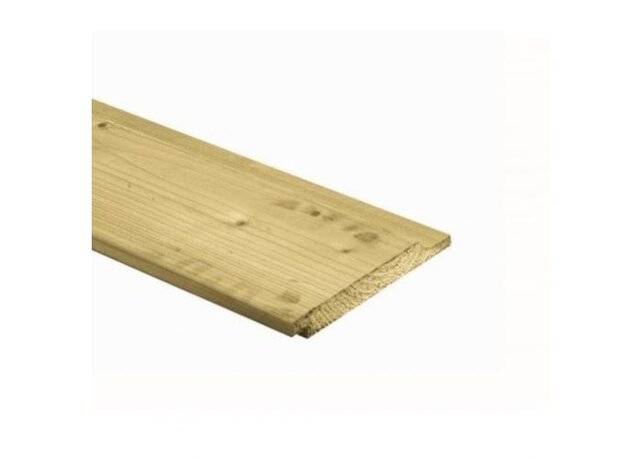 Vuren overhangend rabat 18 x 145 mm geïmpregneerd