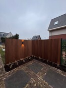 Schutting verticaal compleet houtpakket - Per strekkende meter