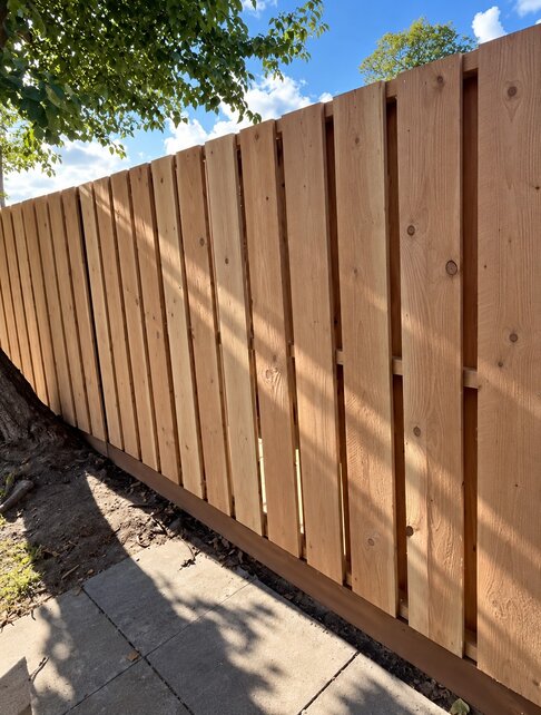 Schutting Douglas planken verticaal