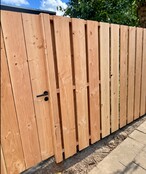 Schutting Douglas planken verticaal