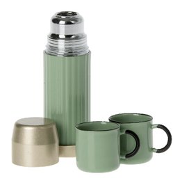 Maileg Thermos and cups, thermos en tasjes muizen Mint - Maileg