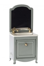 Maileg Maileg sink dresser with mirror wastafel muisjes – dark mint 11-2117-01