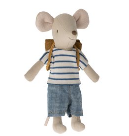 Maileg Maileg tricycle mouse big brother with bag