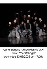 Arlekino Ticket VS 01 Woe 13/05/2026 om 17:00u - Carte Blanche - Arlekino@Ma'GO!