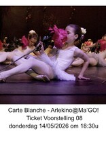 Arlekino Ticket VS 08 Don 14/05/2026 om 18:30u - Carte Blanche - Arlekino@Ma'GO!