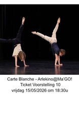 Arlekino Ticket VS 09/10 Vrij 15/05/2026 om 18:30u - Carte Blanche - Arlekino@Ma'GO!