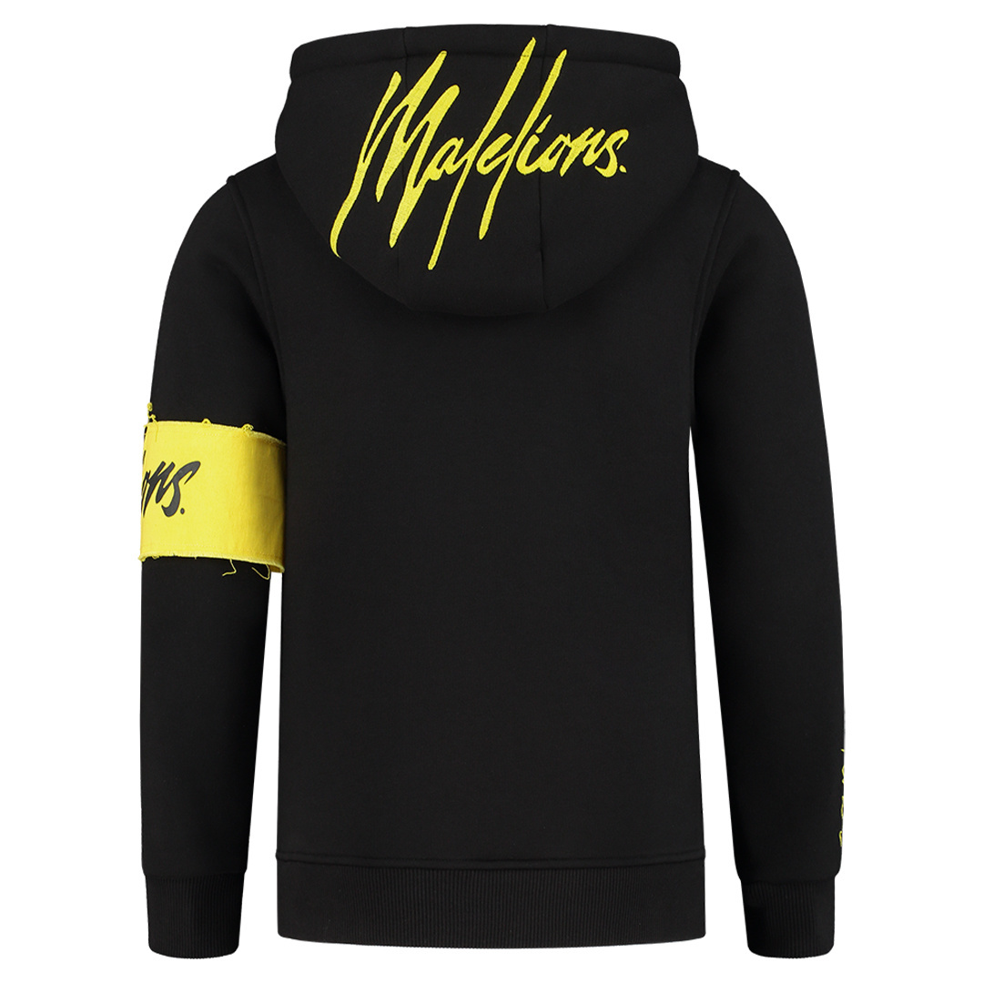 black yellow hoodie