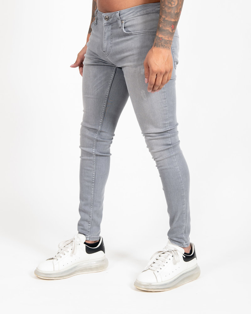 Malelions Malelions Basic Super Stretch Jeans - Light Grey