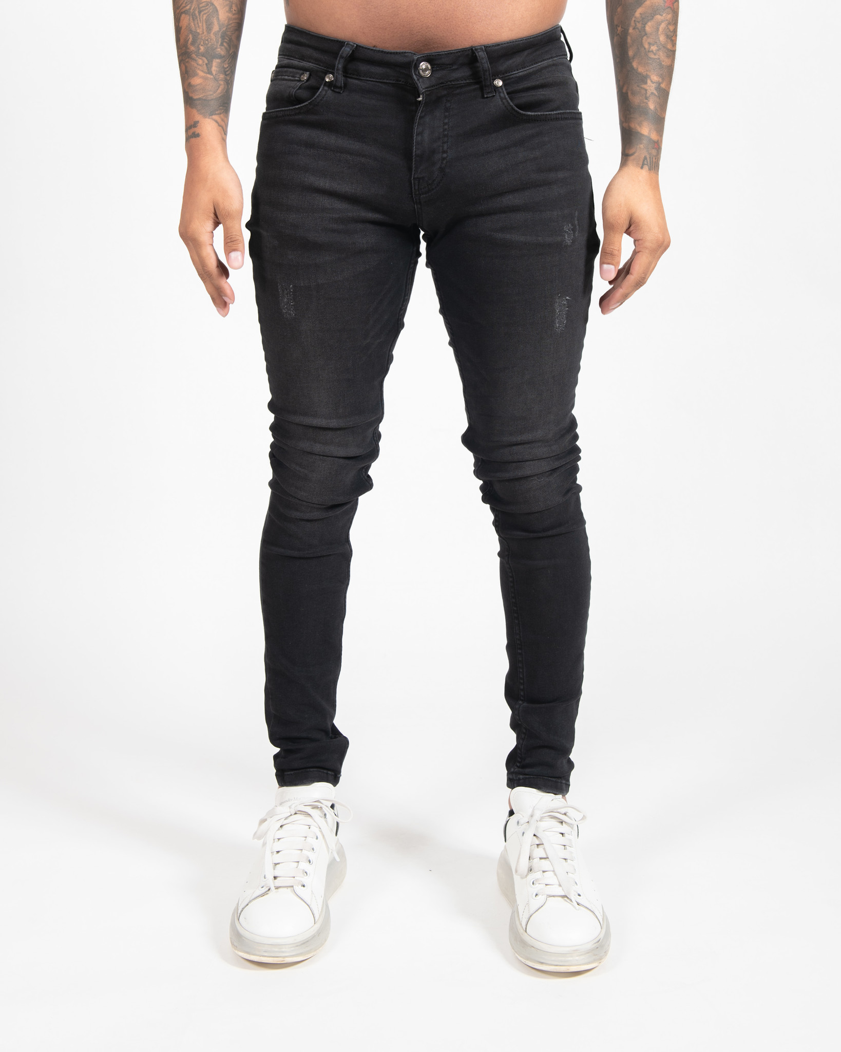 lancering ketting Schurend Malelions | Basic Super Stretch Jeans - Dark Blue - Malelions