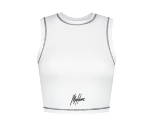 Malelions Women Crop Top - White - Malelions