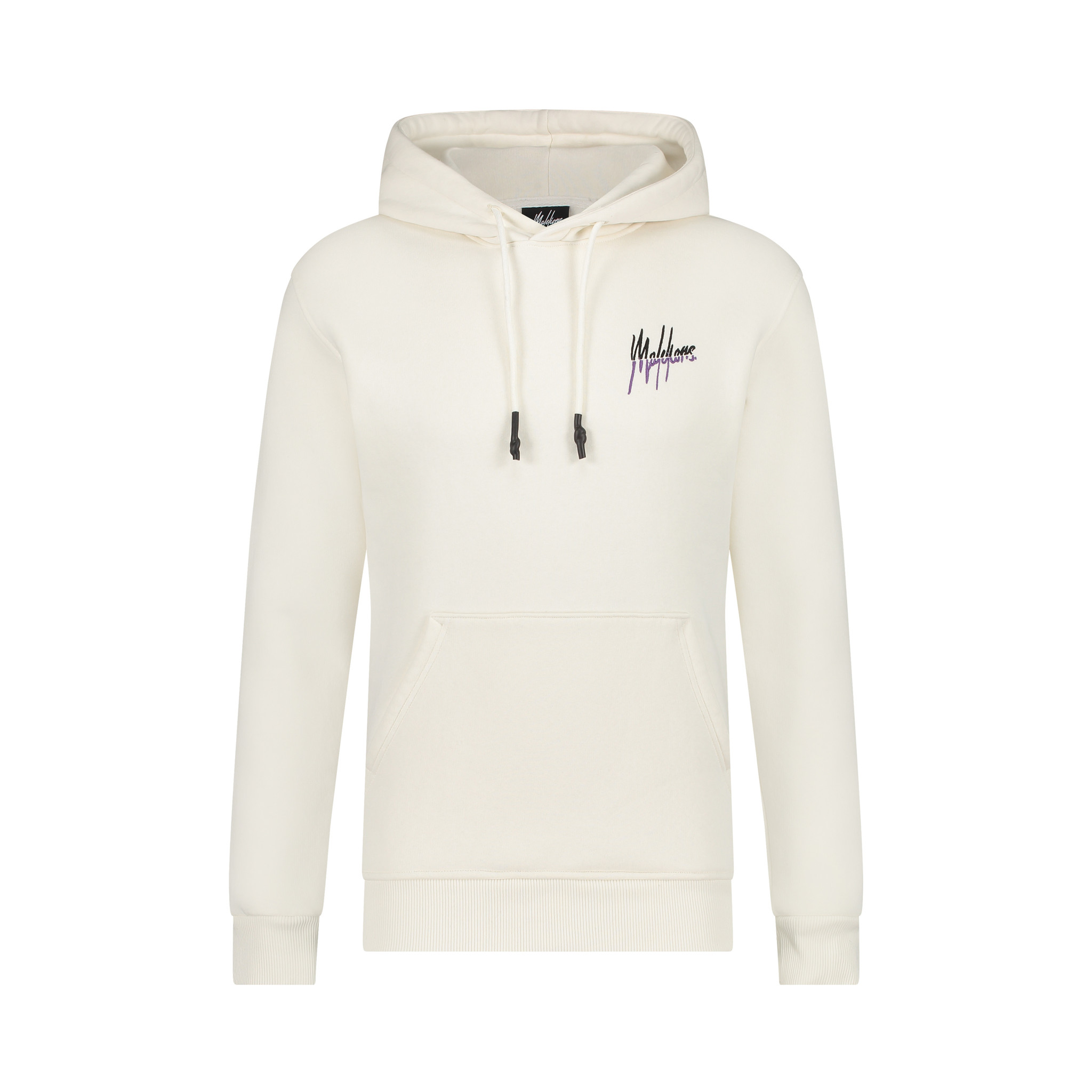 black white split hoodie