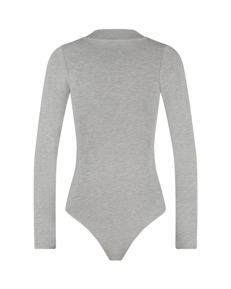 Malelions Women Malelions Women Bodysuit - Grey Melange/Off-White