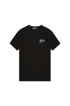 Men Split T-Shirt - Black/Vista Blue