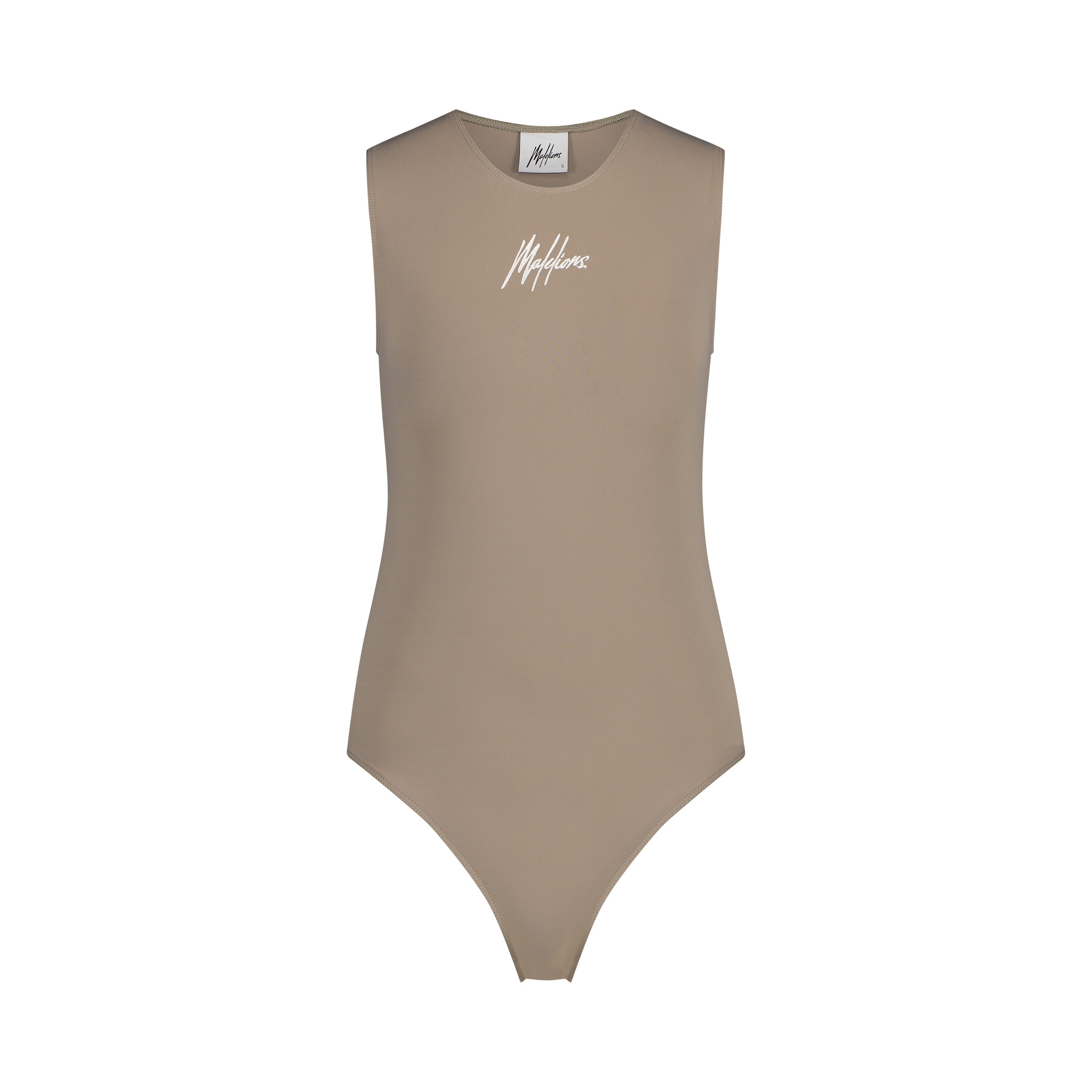 Malelions Women Rose Bodysuit - Taupe - Malelions