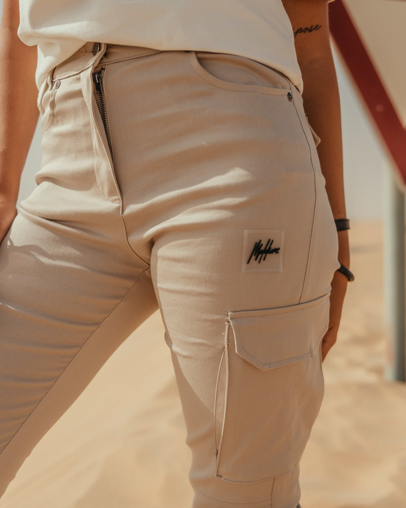 Malelions Women Sid Cargo Pants - Beige -
